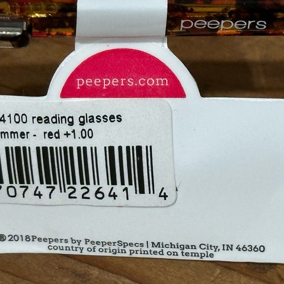 Peepers Indian Summer Red Women's 1.0 Reading Glasses - Picture 12 of 15